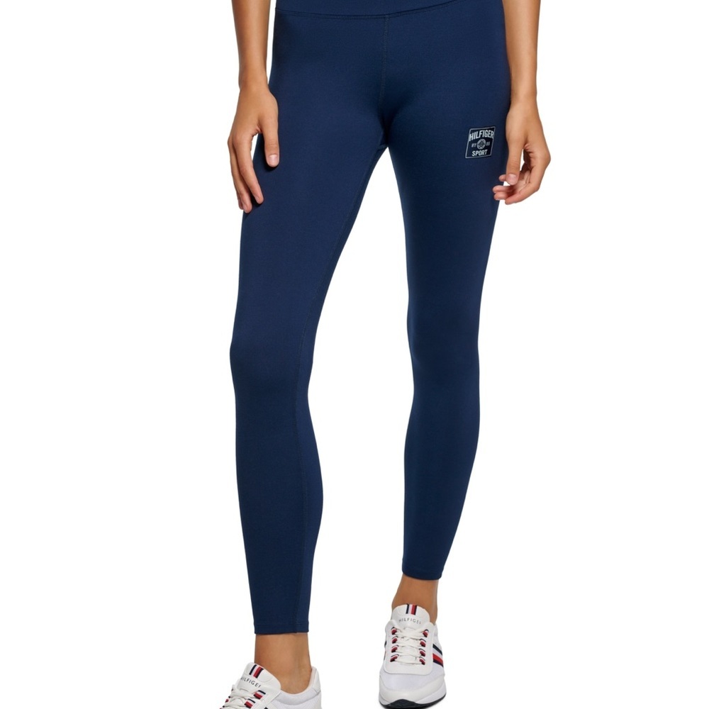 Tommy Hilfiger Blue Leggings with Elastic Waistband